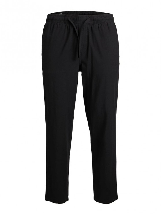 Чоловічі класичні штани Jack Jones, чорного кольору із завуженим фасоном