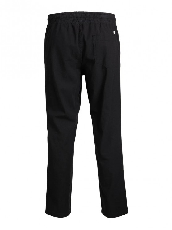 Мужские классические штаны Jack Jones, черного цвета с завуженным фасоном