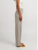 Shop JJXX's Beige Wide-Leg Linen Trousers for Women