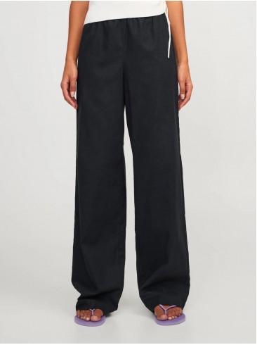 Linen wide leg pants in black - JJXX 12253952 Black