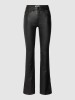 Stylish Black Eco-Leather Trousers for Women by Only