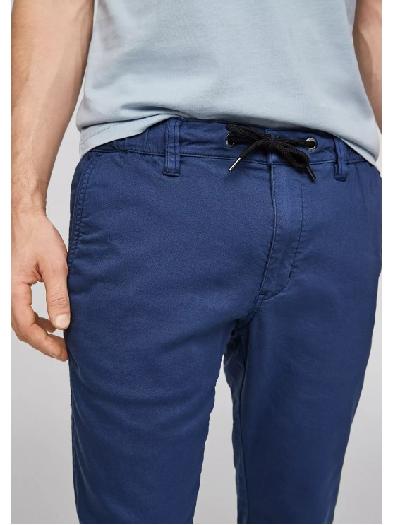Чоловічі штани чіноси від s.Oliver в синьому кольорі