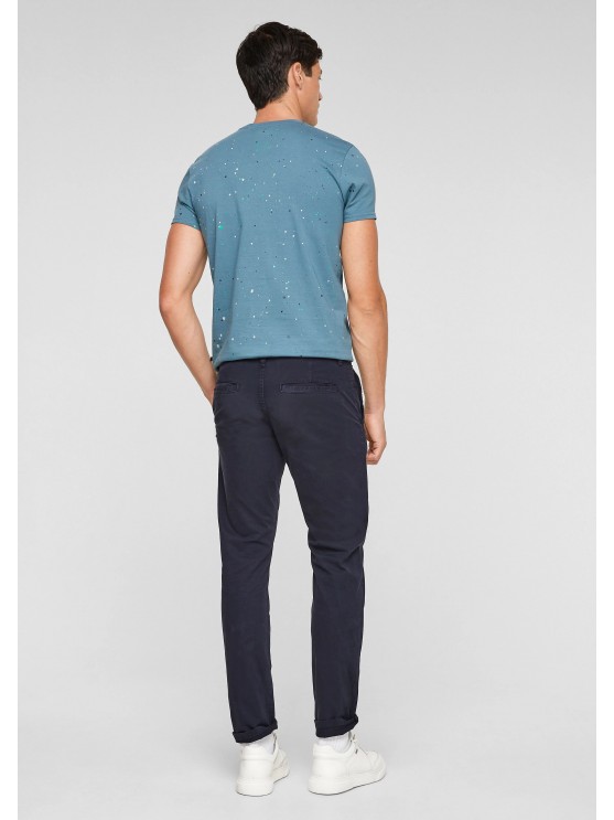 Чоловічі штани чіноси синього кольору від Q/S by s.Oliver