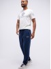 Sporty Blue Trousers for Men by Mustang