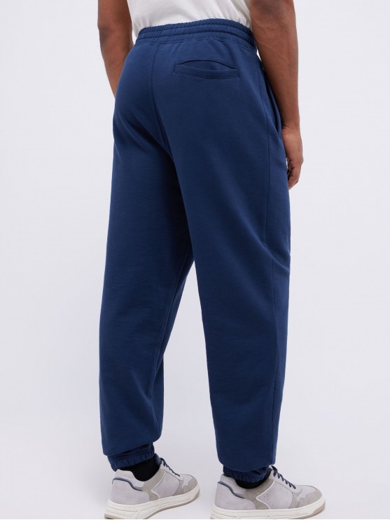 Sporty Blue Trousers for Men by Mustang