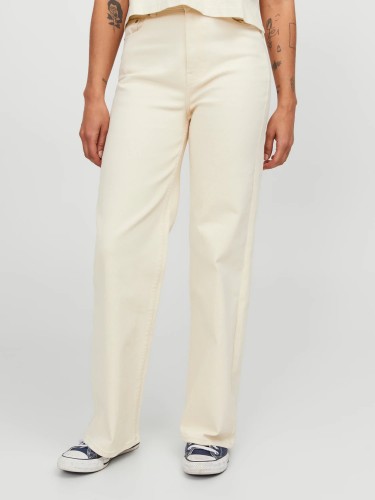 beige, classic trousers, straight fit, JJXX, Seedpearl 12237166