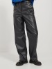 JJXX's Black Eco-Leather Pants for Women