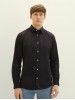 Tom Tailor Men's Short Sleeve Black Shirts