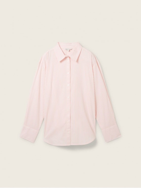 Tom Tailor's Pink Long Sleeve Women's Shirts