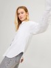 JJXX Women's Linen Shirt in White with Long Sleeves