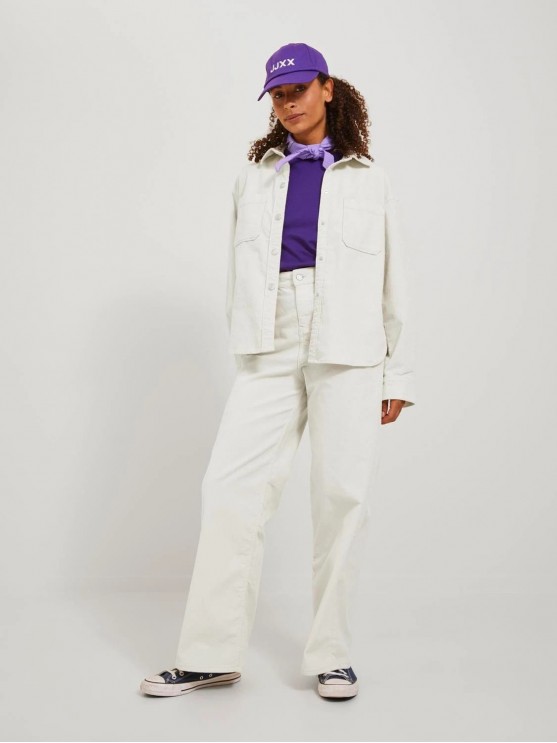 JJXX Рубашка куртка с длинным рукавом, бежевого цвета для женщин