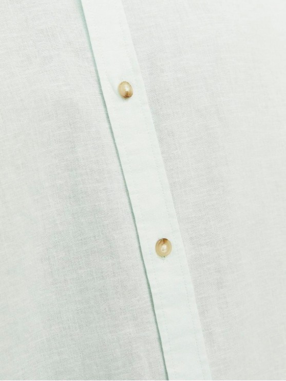 Чоловіча лляна сорочка від Jack Jones у світло-синьому кольорі з довгим рукавом (12248385)