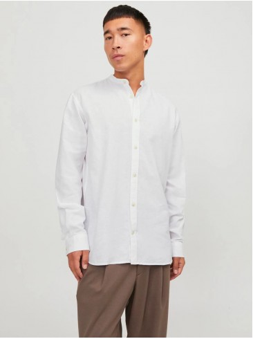 Classic White Linen Shirt - Jack Jones 12248385 White