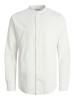 Jack Jones Men's Linen Long Sleeve White Shirt