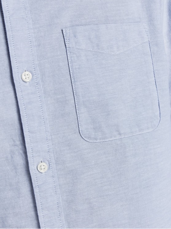 Jack Jones Men's Slim Fit Blue Shirt with Long Sleeves