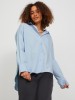JJXX Women's Relaxed Fit Blue Shirt with Long Sleeves