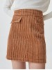 Женские коричневые вельветовые юбки LTB короткой длины