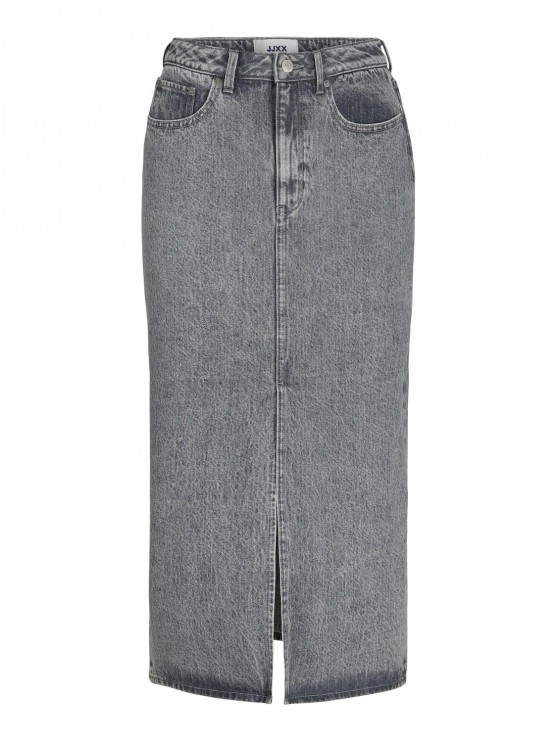 Довга джинсова спідниця сірого кольору від JJXX для жінок