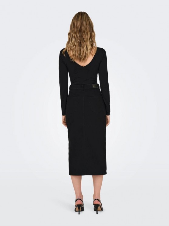 Only Black Denim Skirt: Classic Style for Women