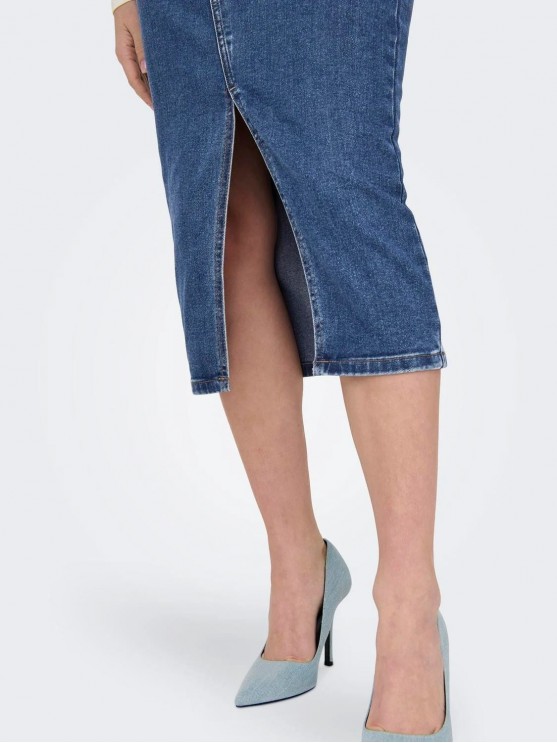 Юбка джинсовая средней длины синего цвета от Only для женщин