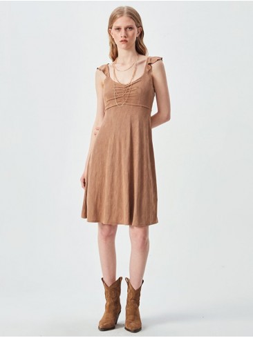 Платье коричневого цвета LTB 1221-83022-60251 11780