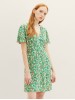 Tom Tailor зеленое платье с квітковим принтом для женщин