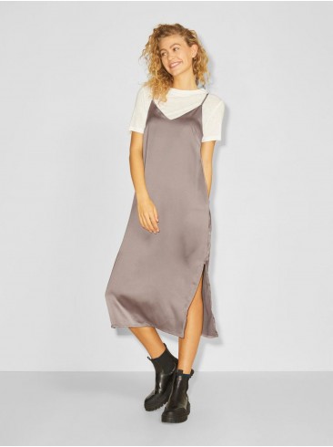 JJXX Brindle Olive Satin Dress - 12200167