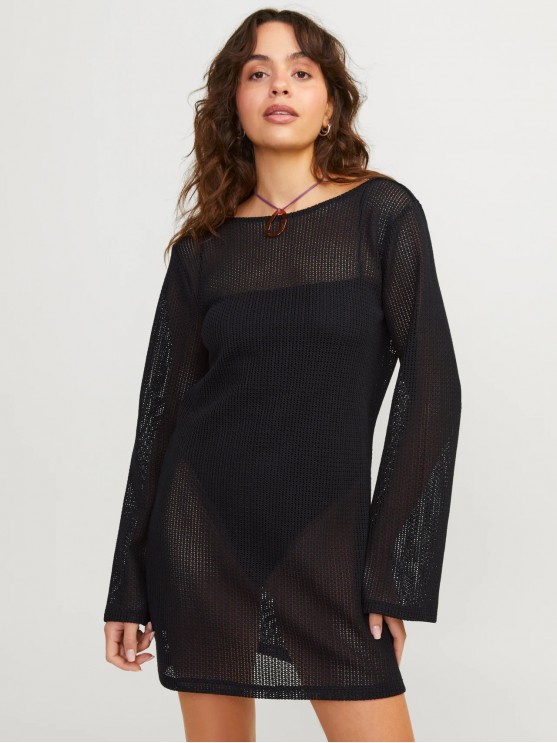 JJXX Women's Mini Black Knit Dress