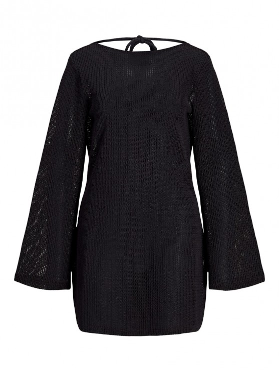 Женское трикотажное мини-платье черного цвета бренда JJXX
