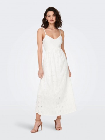 Flowy summer maxi dress - Only 15293089 Cloud Dancer As in white