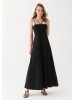 Maxi Black Linen Dress by Mavi for Women
