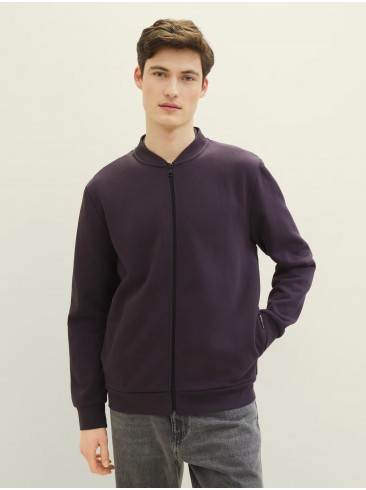 Tom Tailor brown sweatshirt with zipper - 1038818 29476
