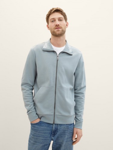 Tom Tailor, sweatshirts, gray, zippered, 1040829 27475.