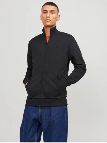 black, zip-up, sweatshirt, Jack Jones, 12250737 Black