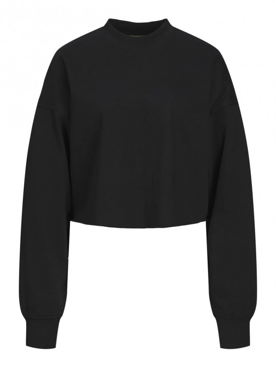 JJXX Women's Cropped Black Sweatshirt
