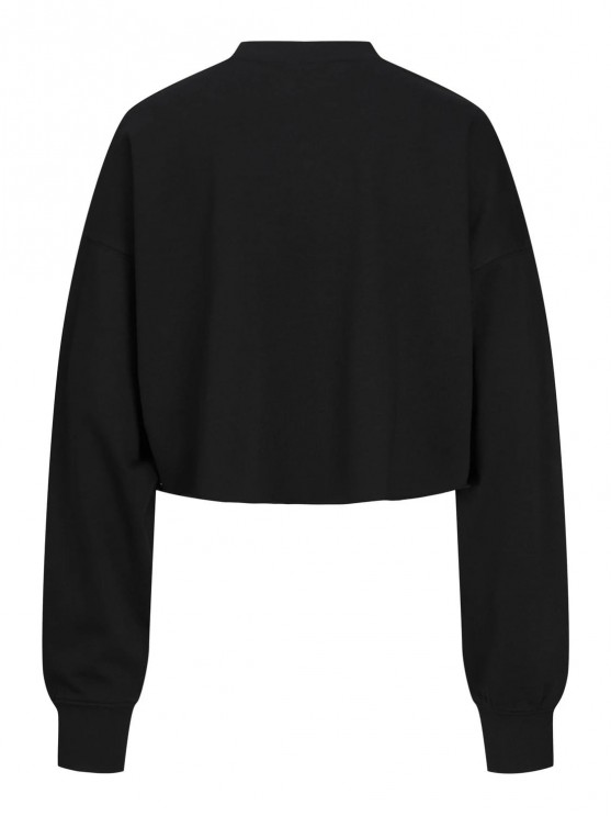 Стильный укороченный свитшот JJXX в черном цвете для женщин