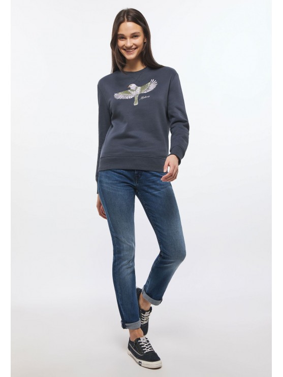 Stylish English Print Sweatshirts for Women by Mustang