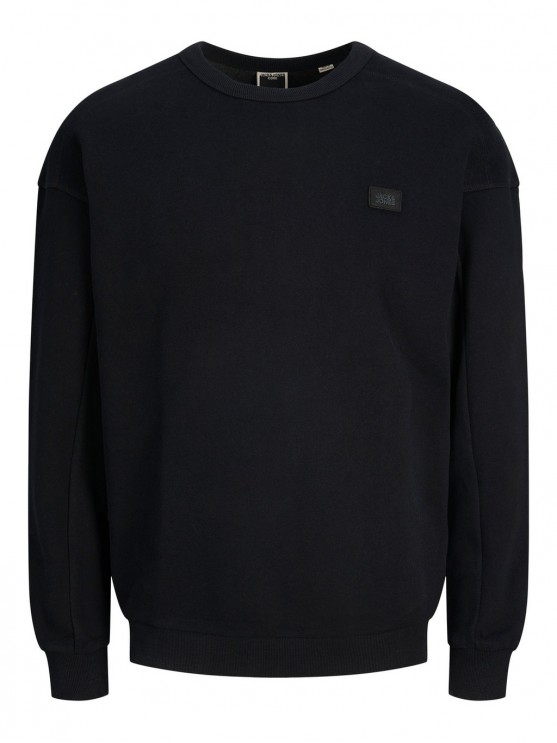 Stylish Black RELAXED Sweatshirt for Men by Jack Jones