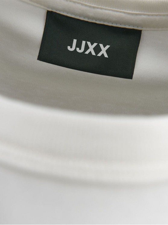 Женский топ JJXX белого цвета с особенностями трикотажа
