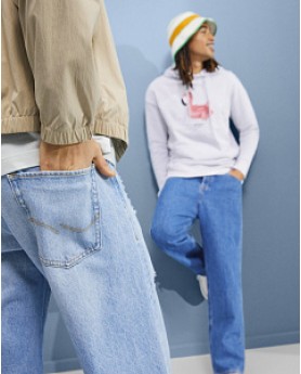 мужские широкие джинсы
